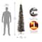 7ft. Pre-Lit Black Tinsel Artificial Christmas Tree